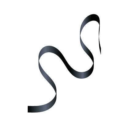 Realistic Black Ribbon