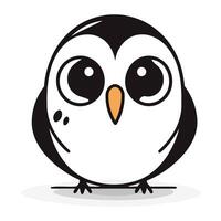 Cute owl cartoon icon. Bird animal and nature theme. Isolated design. Vector illustration