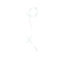 White Curly Ribbon Illustration vector