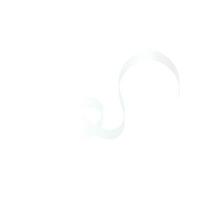 White Curly Ribbon Illustration vector