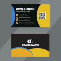 Business Card Design graphic Template vector