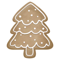 pan de jengibre Navidad árbol png