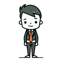 Businessman cartoon character. Vector illustration of a businessman cartoon character.