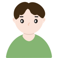 illustration of a person with a green shirt png