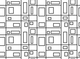 sin costura vector modelo de resumen continuo soltero línea. uno línea arte, geometría, garabatear, cuadrado, rectángulo