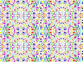 seamless pattern in multicolored triangles. Pieces of glass, mosaic vector