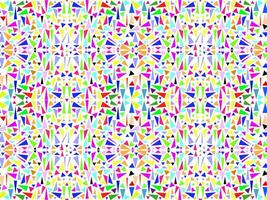 seamless pattern in multicolored triangles. Pieces of glass, mosaic vector