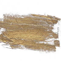 oro dipingere spazzola sbavatura ictus. astratto oro luccicante strutturato macchia su trasparente sfondo. ai generativo. png