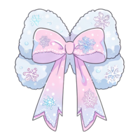 Pastel bow and fluffy, cute ribbon, kawaii style accessory  ,ai generated png