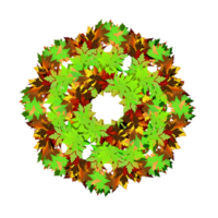 polígono forma icono formado desde hojas png