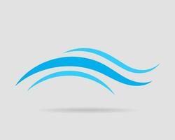 Waves vector design. Water wave icon. Wavy lines isolated.