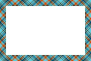 Vintage frame vector. Scottish border pattern retro style. Tartan plaid ornament. vector