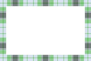 Vintage frame vector. Scottish border pattern retro style. Tartan plaid ornament. vector