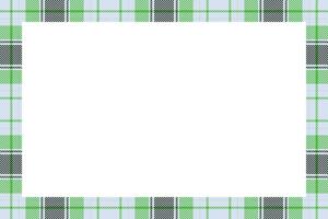 Vintage frame vector. Scottish border pattern retro style. Tartan plaid ornament. vector