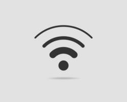 icono de wi-fi gratis. símbolo de vector wifi de zona de conexión. señal de ondas de radio.