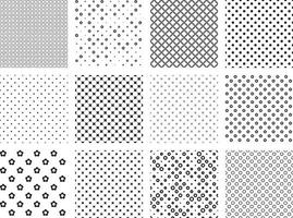 different seamless patterns vector
