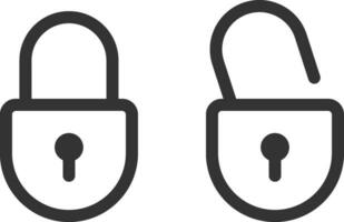 Close icon vector sign. Cancel symbol padlock web design. Error, denied, avoid or wrong data button.