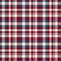 Plaid seamless pattern. Vector background of textile ornament. Flat fabric design.