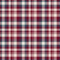 Plaid seamless pattern. Vector background of textile ornament. Flat fabric design.