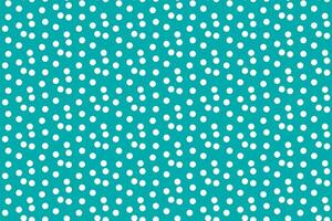 Turquoise background random scattered circle dots seamless pattern vector