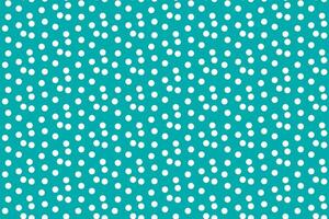 Turquoise background random scattered circle dots seamless pattern vector