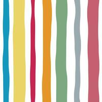 Striped watercolor lines color seamless pattern vector