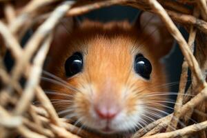 cute pet hamster ai generative photo