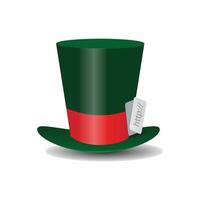 Internet green Hat Mad Hatter vector