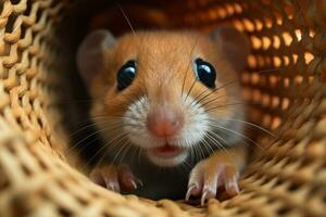 cute pet hamster ai generative photo