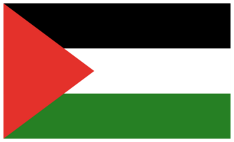 Palestina bandeira, oficial bandeira do a Palestina. formato png