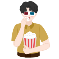 watching movie clipart png