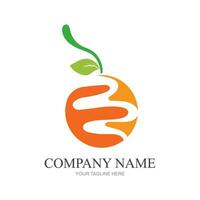 Orange logo design vector