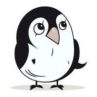 Cartoon penguin. Vector illustration of a cute penguin.