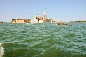 the view of the city from the water photo