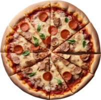 ai génératif ,pizza, fromage pizza, pepperoni pizza, marguerite png