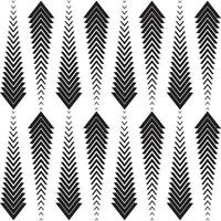 modern simple abstract geometric black color arrow line pattern art on white color background vector