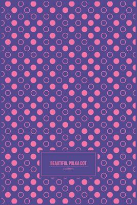 beautiful pink polka dot pattern with purple background