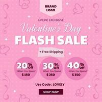 Seasonal Valentines Sale Linkedin Post template