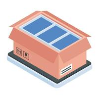 Modern Collection of Delivery Services Isometric Icon vector