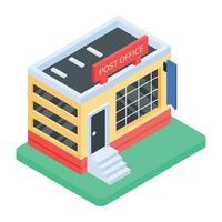 Modern Collection of Delivery Services Isometric Icon vector