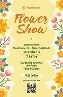 Floral Flower Show Poster template