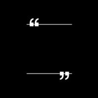 Quotation Marks Icon Symbol, can use for space for Quote, Text, Tittle, Speech, Advice, Memo, Poetry, or Graphic Design Element. Vector Illustration