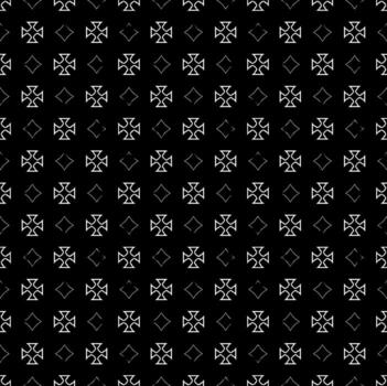 Black and white seamless pattern texture. Greyscale ornamental graphic design. Mosaic ornaments. Pattern template. vector