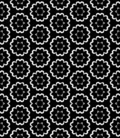 Black and white seamless pattern texture. Greyscale ornamental graphic design. Mosaic ornaments. Pattern template. vector