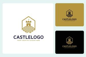Creative Castle Logo Design Template vector