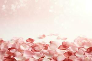 AI Generated Flower Petals Background photo