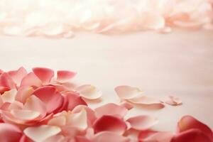 AI Generated Flower Petals Background photo