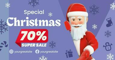 Seasonal Christmas Sale Facebook Ad template
