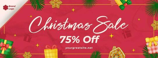 Seasonal Christmas Sale Facebook Cover template