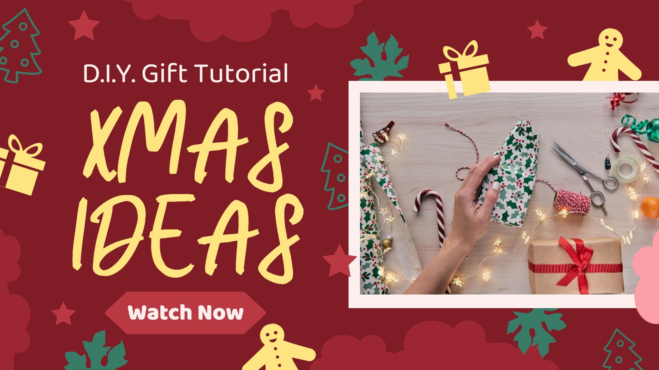 Seasonal Christmas DIY Tutorial Youtube Tumbnail